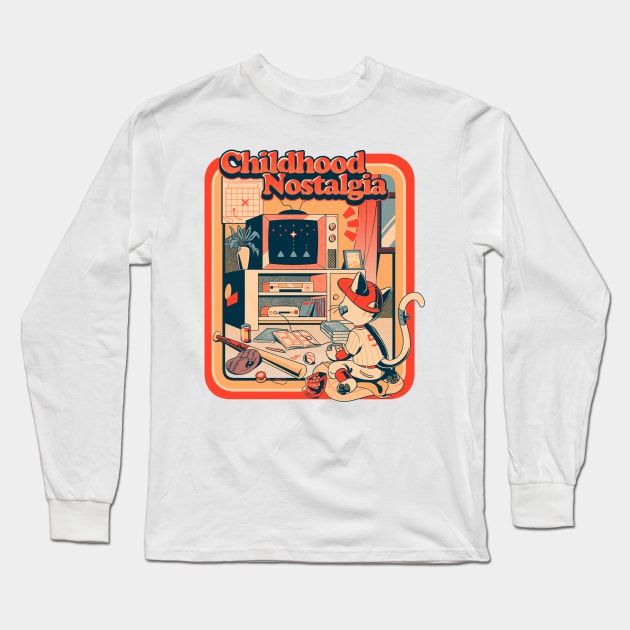 Childhood Nostalgia Orange by Tobe Fonseca Long Sleeve T-Shirt by Tobe_Fonseca